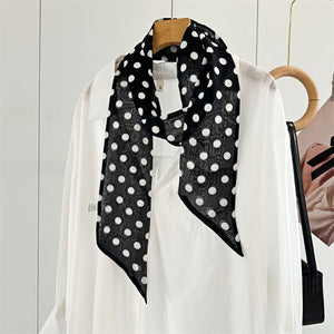 MaraSilk Pure Mulberry Silk Scarf - Skinny Chiffon MS806