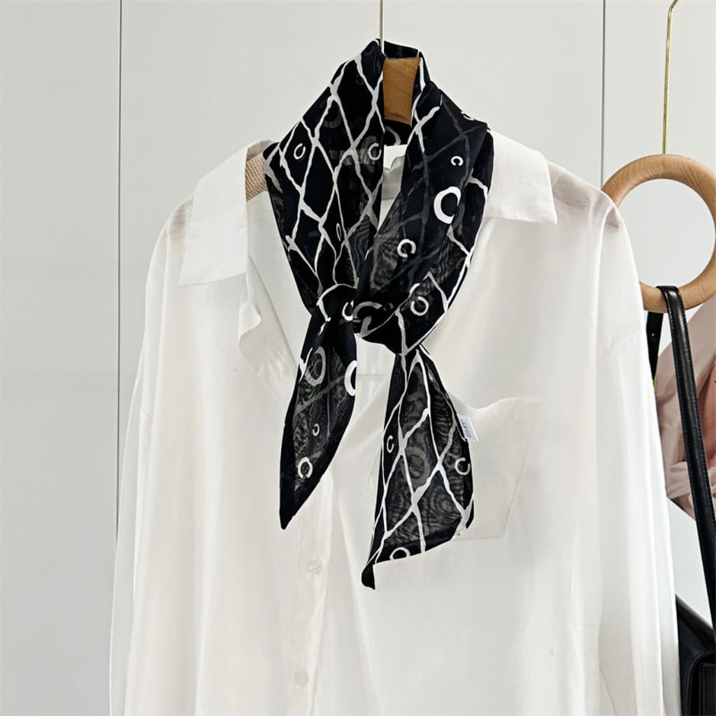 MaraSilk Pure Mulberry Silk Scarf - Skinny Chiffon MS806