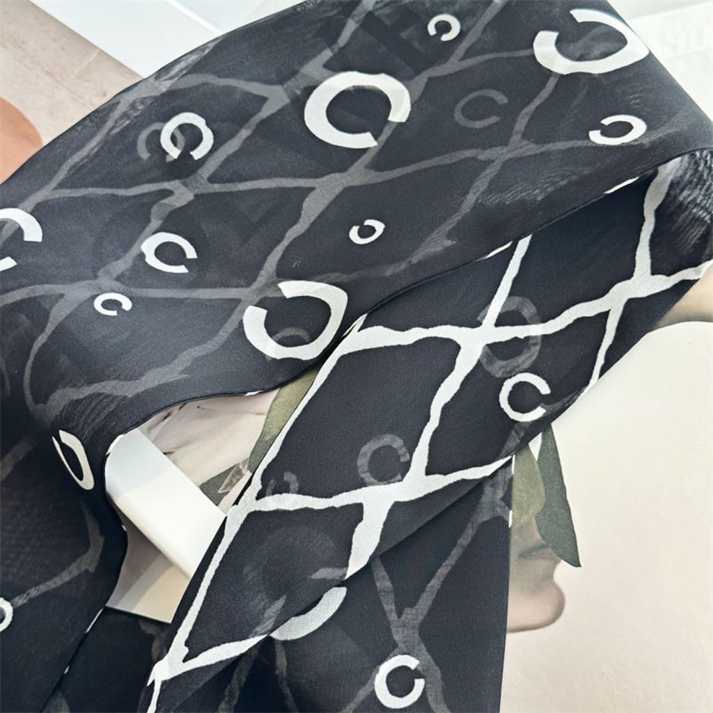 MaraSilk Pure Mulberry Silk Scarf - Skinny Chiffon MS806