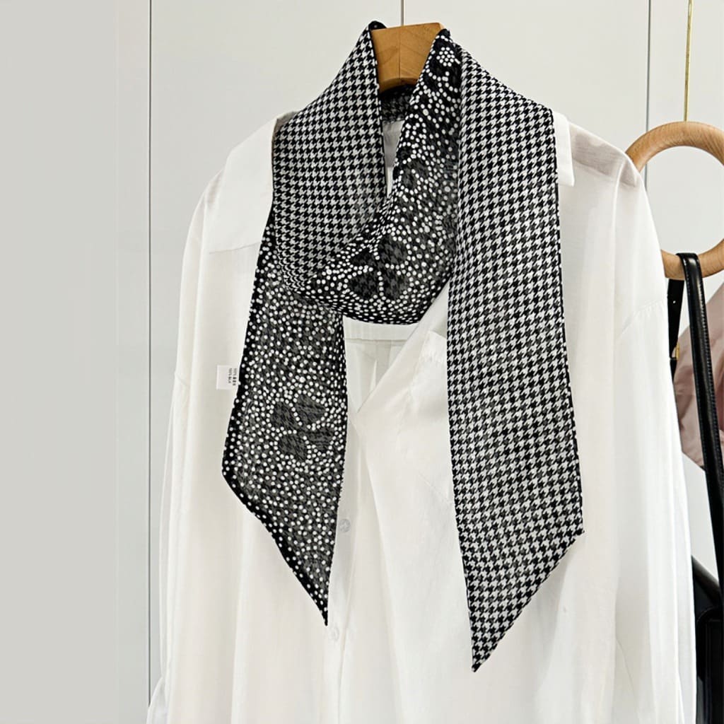 MaraSilk Pure Mulberry Silk Scarf - Skinny Chiffon MS806