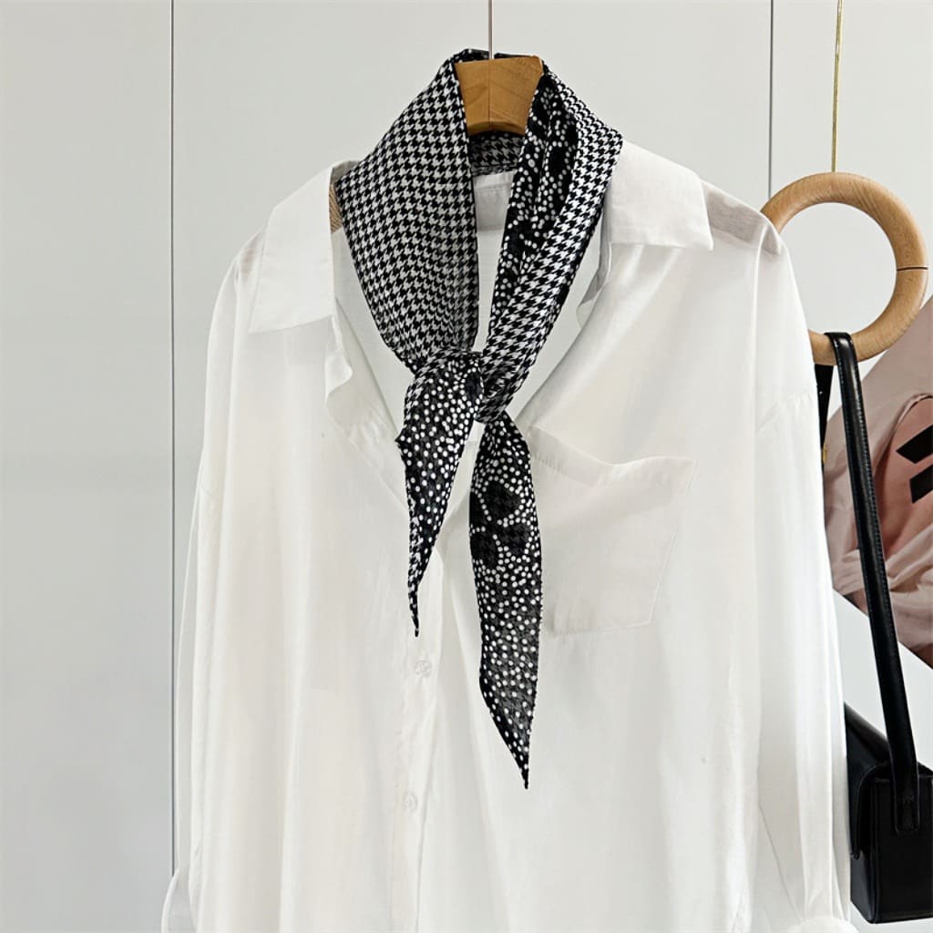 MaraSilk Pure Mulberry Silk Scarf - Skinny Chiffon MS806