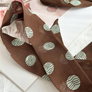 MaraSilk Pure Mulberry Silk Scarf - Skinny Chiffon MS807