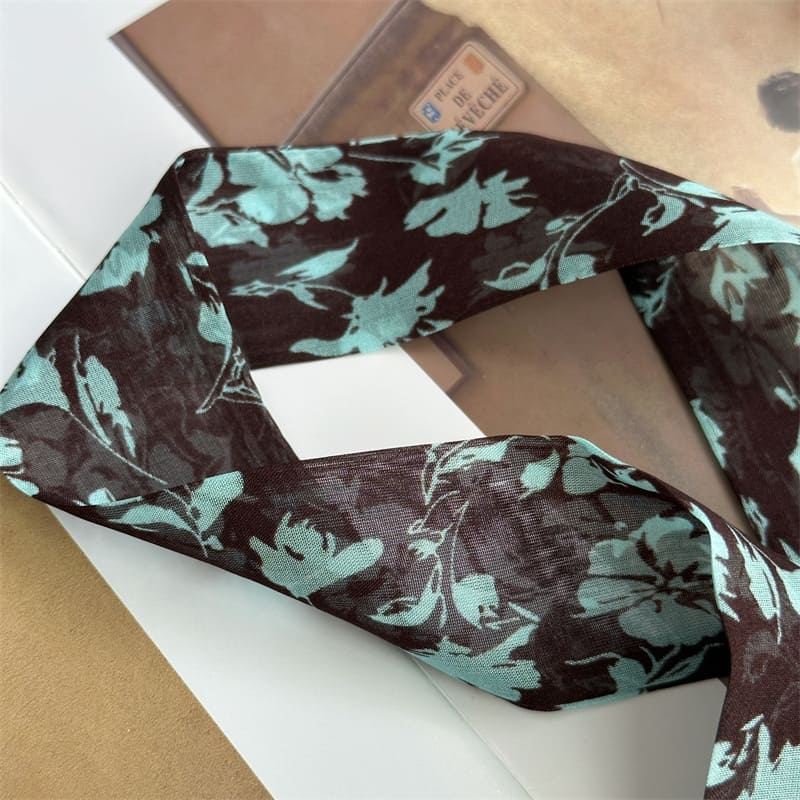 MaraSilk Pure Mulberry Silk Scarf - Skinny Chiffon MS997