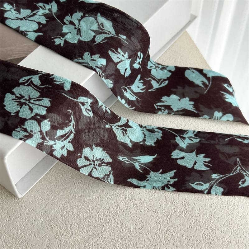 MaraSilk Pure Mulberry Silk Scarf - Skinny Chiffon MS997