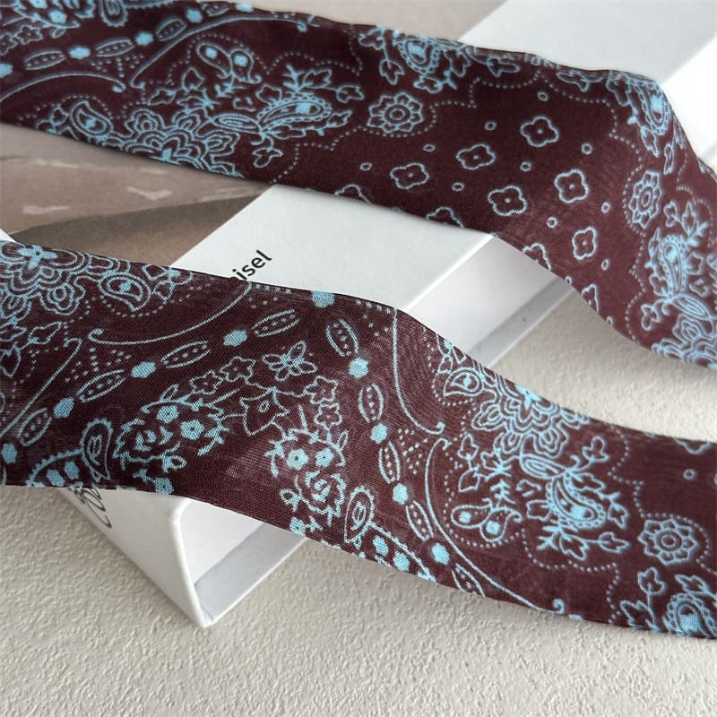 MaraSilk Pure Mulberry Silk Scarf - Skinny Chiffon MS999