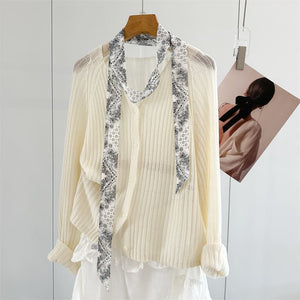 MaraSilk Pure Mulberry Silk Scarf - Skinny Chiffon MS999