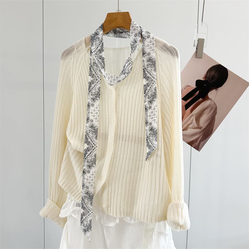 MaraSilk Pure Mulberry Silk Scarf - Skinny Chiffon MS999