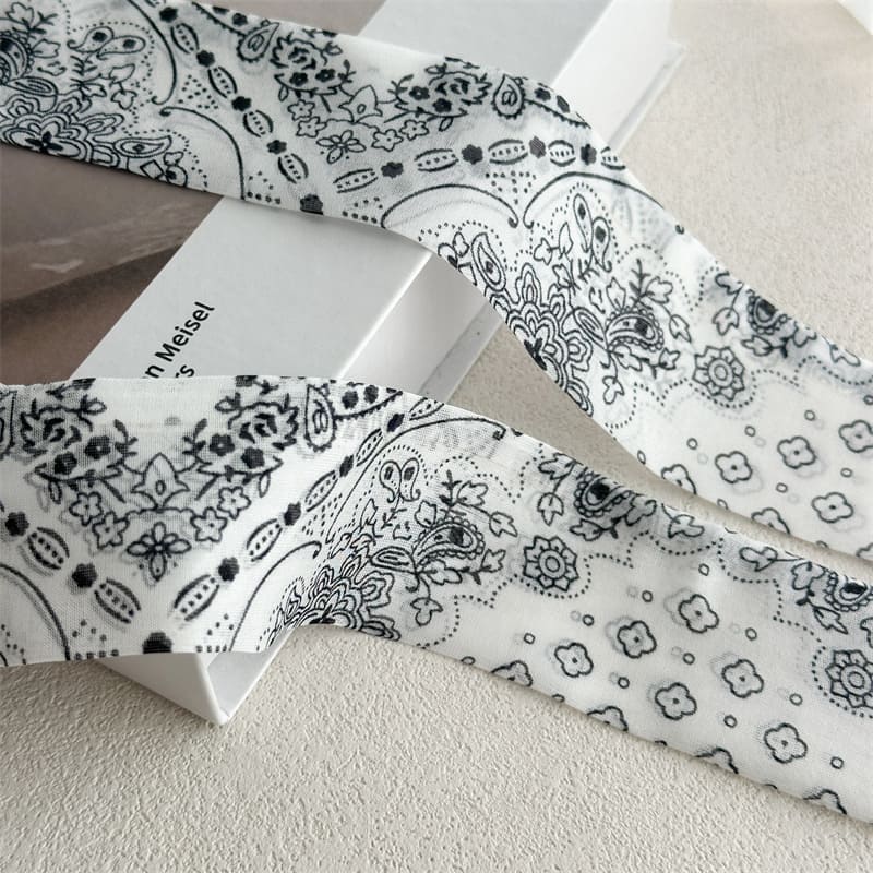 MaraSilk Pure Mulberry Silk Scarf - Skinny Chiffon MS999