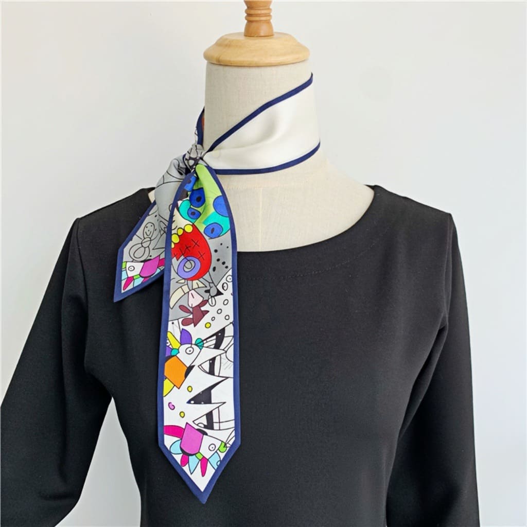 MaraSilk Pure Mulberry Silk Scarf - Skinny Twill MS799