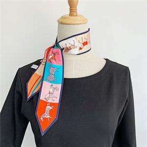 MaraSilk Pure Mulberry Silk Scarf - Skinny Twill MS799