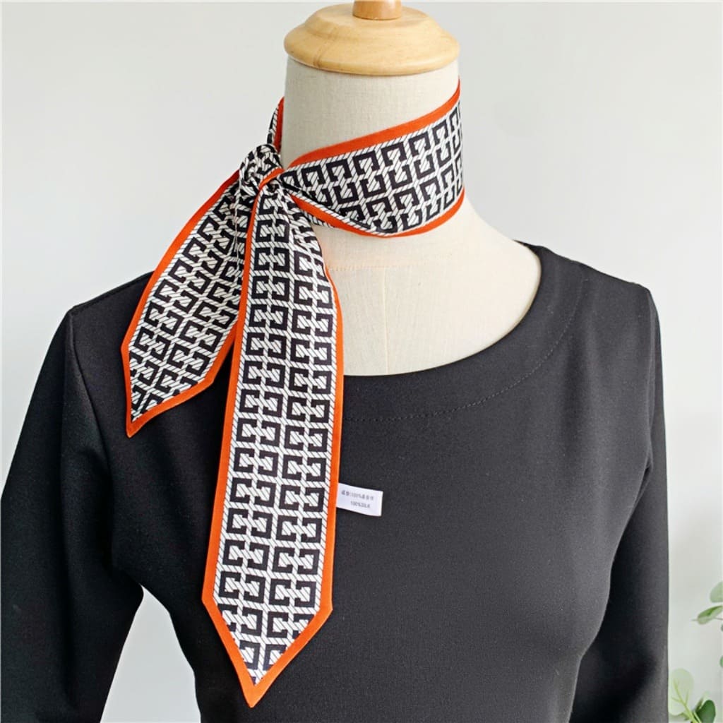 MaraSilk Pure Mulberry Silk Scarf - Skinny Twill MS802