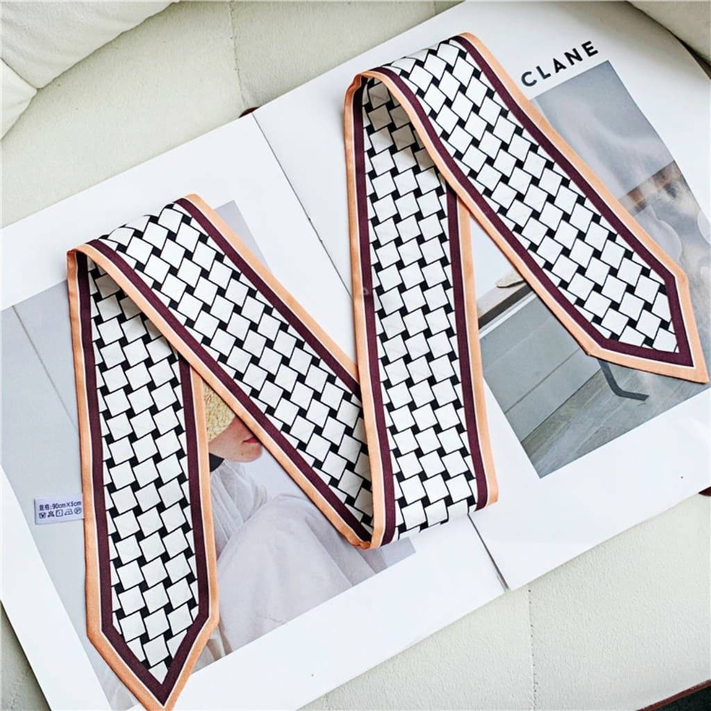 MaraSilk Pure Mulberry Silk Scarf - Skinny Twill MS802 35" x 2" MS80206