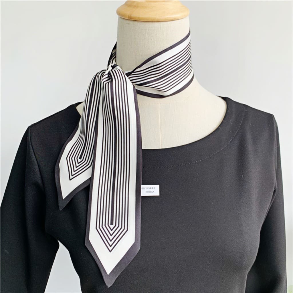 MaraSilk Pure Mulberry Silk Scarf - Skinny Twill MS802