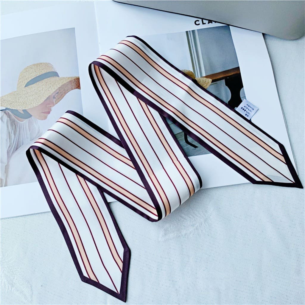 MaraSilk Pure Mulberry Silk Scarf - Skinny Twill MS803 35" x 2" MS80304