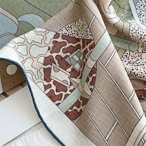 MaraSilk Pure Mulberry Silk Scarf - Square Brocade MS275