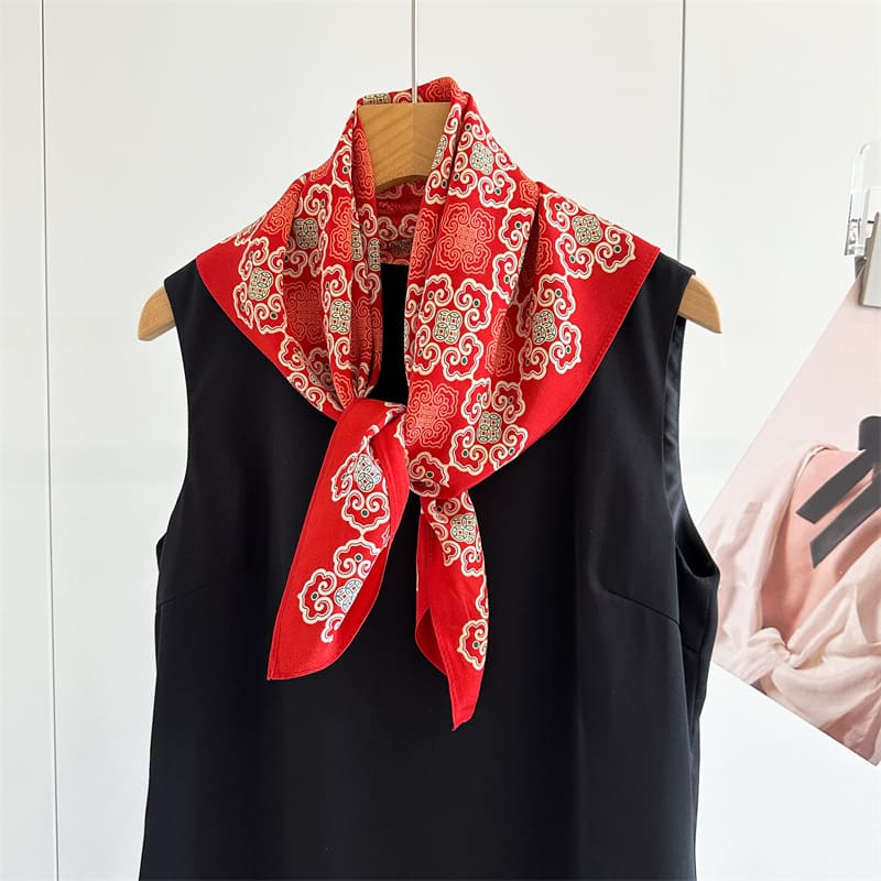 MaraSilk Pure Mulberry Silk Scarf - Square Crepe de Chine MS1001