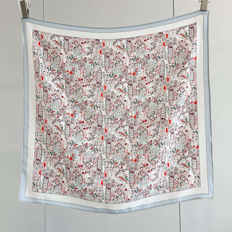 MaraSilk Pure Mulberry Silk Scarf - Square Crepe de Chine MS1004 25" x 25" MS100401