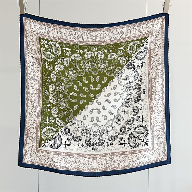 MaraSilk Pure Mulberry Silk Scarf - Square Crepe de Chine MS1006 25" x 25" MS100601