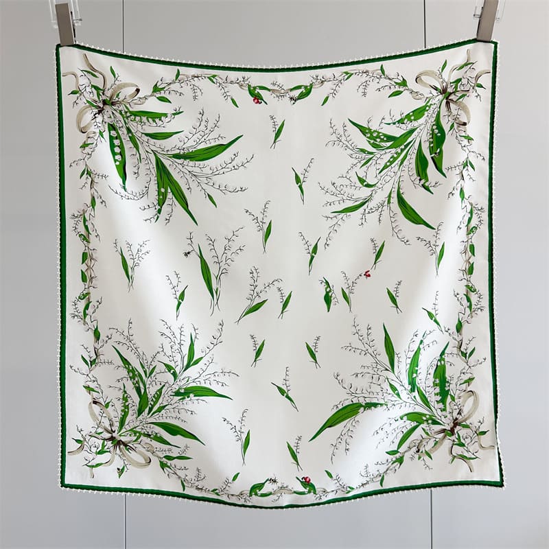 MaraSilk Pure Mulberry Silk Scarf - Square Crepe de Chine MS1007 25" x 25" MS100701