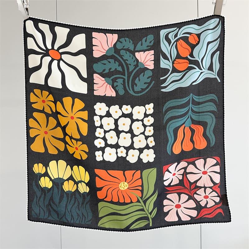 MaraSilk Pure Mulberry Silk Scarf - Square Crepe de Chine MS1013 25" x 25" MS101301