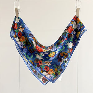 MaraSilk Pure Mulberry Silk Scarf - Square Crepe de Chine MS1014