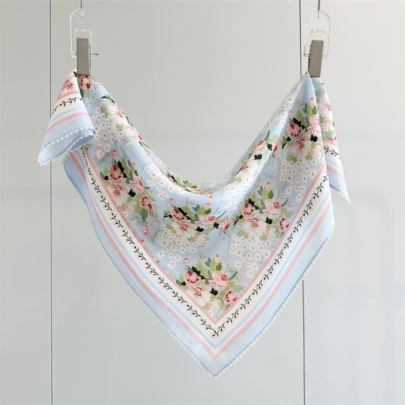 MaraSilk Pure Mulberry Silk Scarf - Square Crepe de Chine MS1016