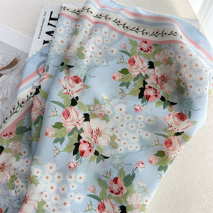 MaraSilk Pure Mulberry Silk Scarf - Square Crepe de Chine MS1016