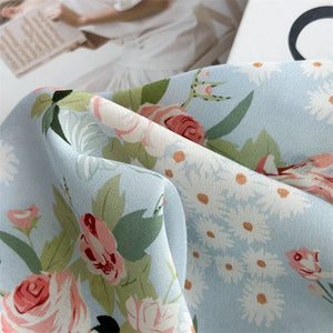 MaraSilk Pure Mulberry Silk Scarf - Square Crepe de Chine MS1016