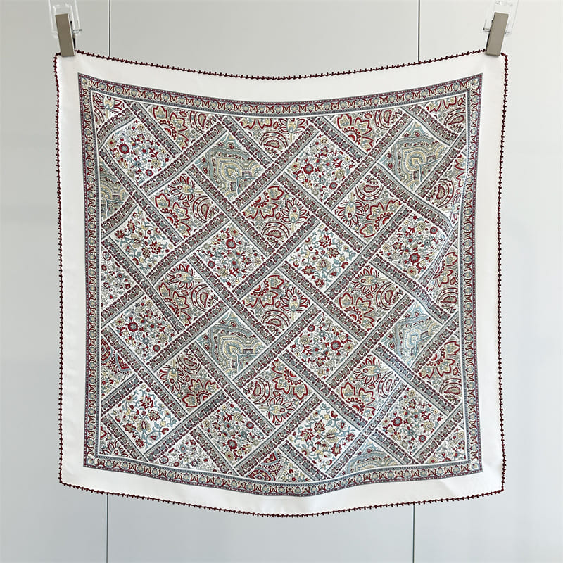 MaraSilk Pure Mulberry Silk Scarf - Square Crepe de Chine MS1017 25" x 25" MS101701