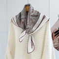 MaraSilk Pure Mulberry Silk Scarf - Square Crepe de Chine MS1017
