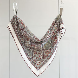 MaraSilk Pure Mulberry Silk Scarf - Square Crepe de Chine MS1017