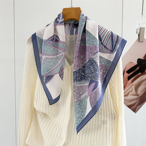 MaraSilk Pure Mulberry Silk Scarf - Square Crepe de Chine MS947