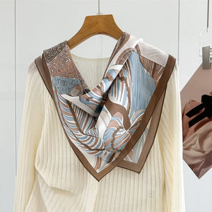 MaraSilk Pure Mulberry Silk Scarf - Square Crepe de Chine MS947