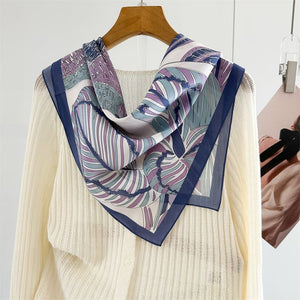 MaraSilk Pure Mulberry Silk Scarf - Square Crepe de Chine MS947