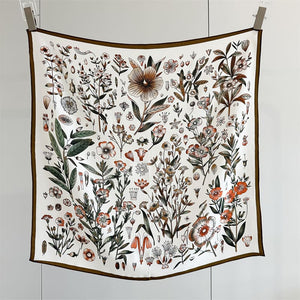 MaraSilk Pure Mulberry Silk Scarf - Square Crepe de Chine MS965