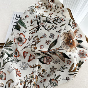 MaraSilk Pure Mulberry Silk Scarf - Square Crepe de Chine MS965