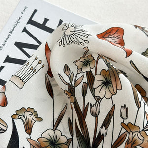 MaraSilk Pure Mulberry Silk Scarf - Square Crepe de Chine MS965