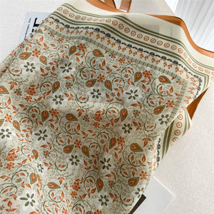 MaraSilk Pure Mulberry Silk Scarf - Square Crepe de Chine MS967