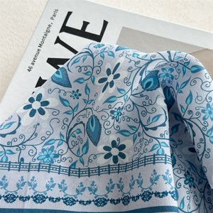 MaraSilk Pure Mulberry Silk Scarf - Square Crepe de Chine MS968