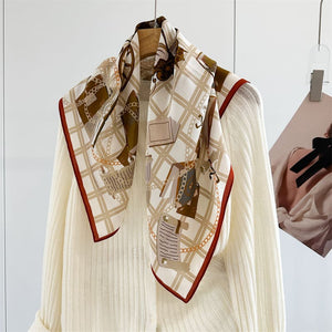 MaraSilk Pure Mulberry Silk Scarf - Square Crepe de Chine MS974