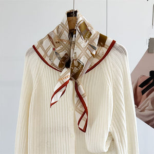 MaraSilk Pure Mulberry Silk Scarf - Square Crepe de Chine MS974 25" x 25" MS97401