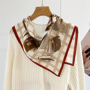 MaraSilk Pure Mulberry Silk Scarf - Square Crepe de Chine MS974