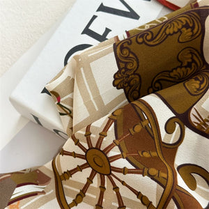 MaraSilk Pure Mulberry Silk Scarf - Square Crepe de Chine MS974