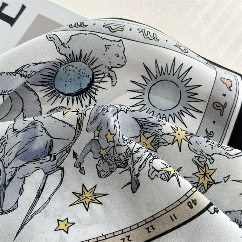 MaraSilk Pure Mulberry Silk Scarf - Square Crepe de Chine MS975