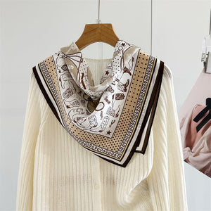 MaraSilk Pure Mulberry Silk Scarf - Square Crepe de Chine MS977