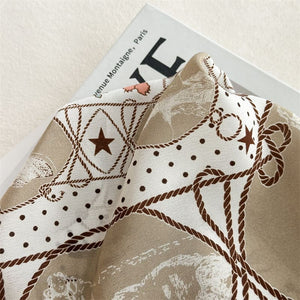 MaraSilk Pure Mulberry Silk Scarf - Square Crepe de Chine MS977