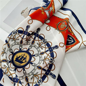 MaraSilk Pure Mulberry Silk Scarf Square Crepe Satin MS02-10