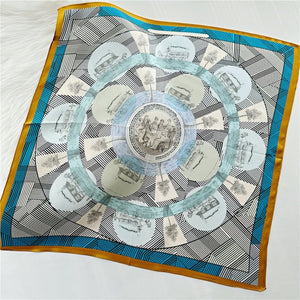 MaraSilk Pure Mulberry Silk Scarf Square Crepe Satin MS02-16