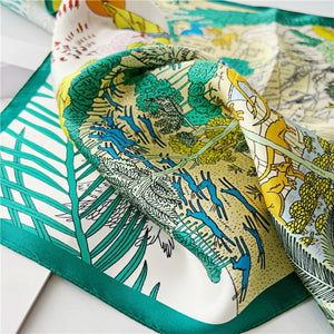 MaraSilk Pure Mulberry Silk Scarf Square Crepe Satin MS02-23