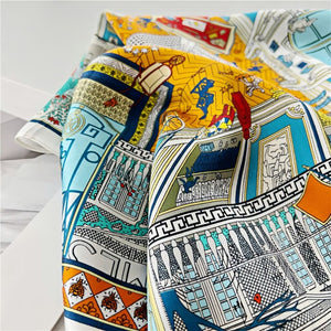 MaraSilk Pure Mulberry Silk Scarf Square Crepe Satin MS02-26